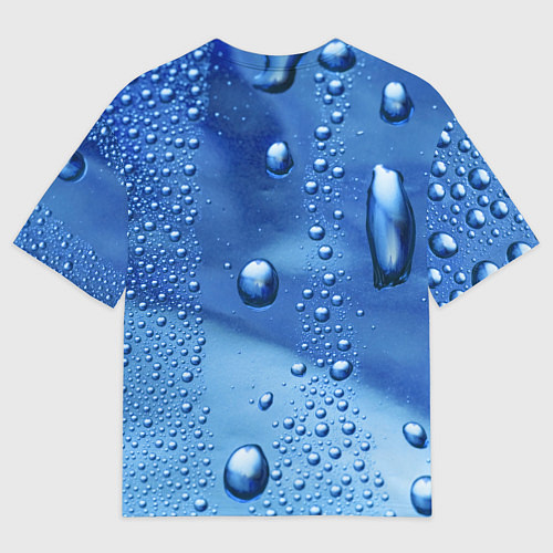 Мужская футболка оверсайз Subaru - капли / 3D-принт – фото 2