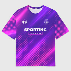 Футболка оверсайз мужская Sporting legendary sport grunge, цвет: 3D-принт