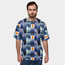 Футболка оверсайз мужская Предвестник осени Пауль Клее, 1922, цвет: 3D-принт — фото 2