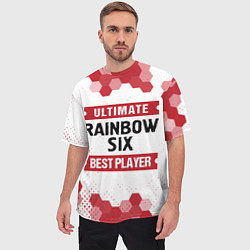 Футболка оверсайз мужская Rainbow Six: Best Player Ultimate, цвет: 3D-принт — фото 2