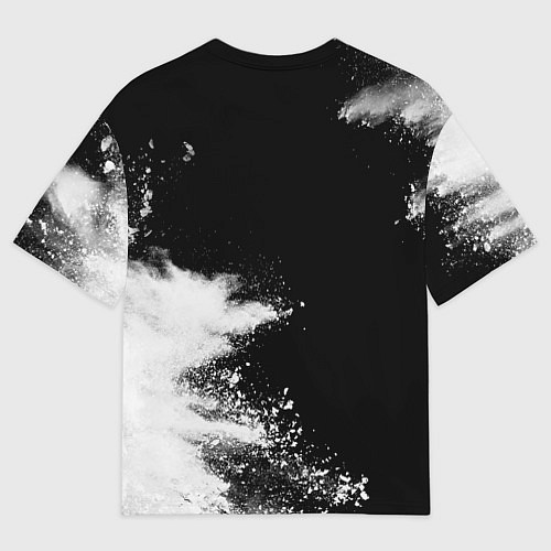 Мужская футболка оверсайз Behemoth и рок символ на темном фоне / 3D-принт – фото 2