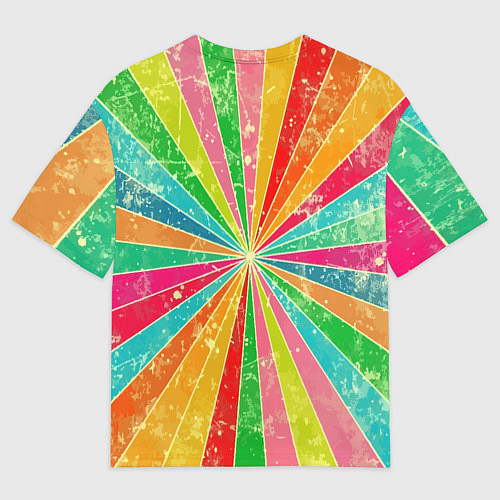 Мужская футболка оверсайз Барт Симпсон весь в татухах со скейтбордом / 3D-принт – фото 2