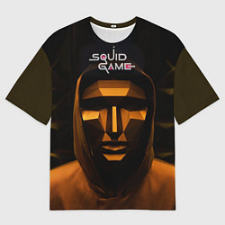 Футболка оверсайз мужская Игра в кальмара - ведущий, цвет: 3D-принт