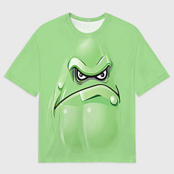 Футболка оверсайз мужская Plants vs Zombies Кабачок, цвет: 3D-принт