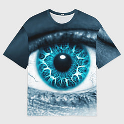 Футболка оверсайз мужская Инопланетный глаз, цвет: 3D-принт