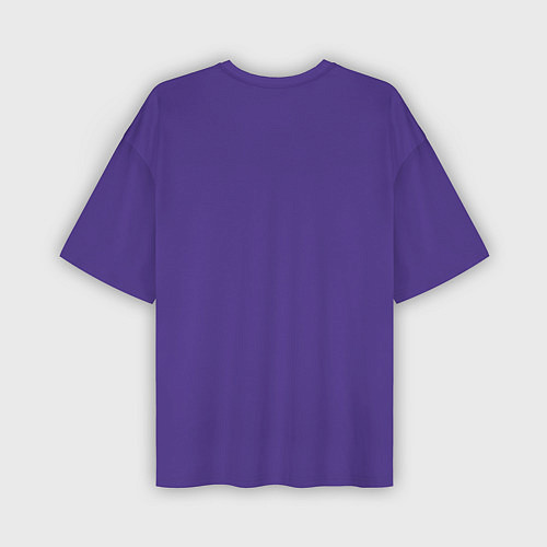 Мужская футболка оверсайз Niletto на фиолетовом фоне / 3D-принт – фото 2