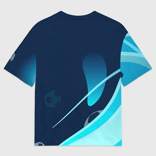 Мужская футболка оверсайз Фк псж абстракция / 3D-принт – фото 2