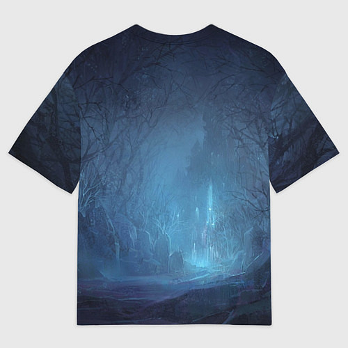 Мужская футболка оверсайз Happy halloween - beautiful witch / 3D-принт – фото 2