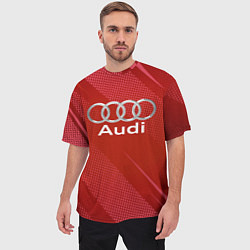Футболка оверсайз мужская Audi abstraction, цвет: 3D-принт — фото 2