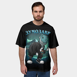 Футболка оверсайз мужская Зумозавр, цвет: 3D-принт — фото 2