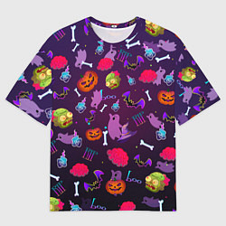 Футболка оверсайз мужская Это Хэллоуин, цвет: 3D-принт
