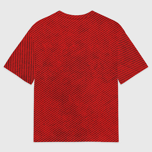 Мужская футболка оверсайз Прощальный взгляд / 3D-принт – фото 2