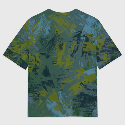 Мужская футболка оверсайз Грустная кошка Фриды Кало из нейросети / 3D-принт – фото 2