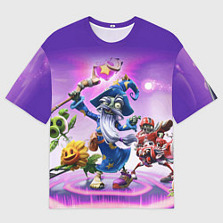 Мужская футболка оверсайз Plants vs Zombies - characters