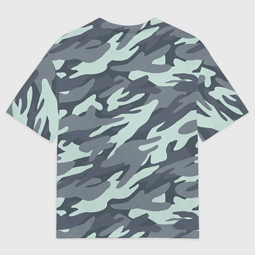 Мужская футболка оверсайз Узор камуфляж / 3D-принт – фото 2