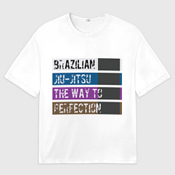 Футболка оверсайз мужская Jiu Jitsu Rank, цвет: 3D-принт