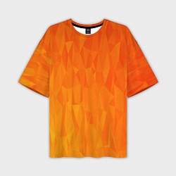 Мужская футболка оверсайз Абстрактно-огненный узор