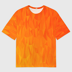 Мужская футболка оверсайз Абстрактно-огненный узор