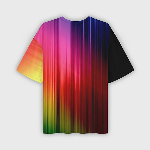 Мужская футболка оверсайз Цветной спектр / 3D-принт – фото 2