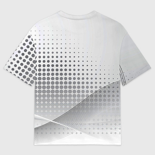 Мужская футболка оверсайз Стальной градиент / 3D-принт – фото 2