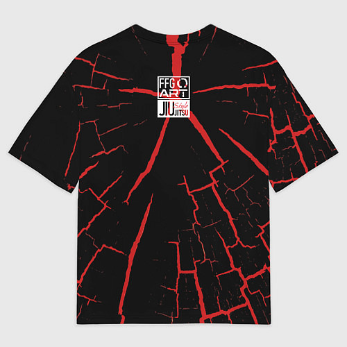 Мужская футболка оверсайз Russian Jii Jitsu / 3D-принт – фото 2