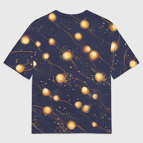 Мужская футболка оверсайз Котик в тыкве, хеллоуин / 3D-принт – фото 2