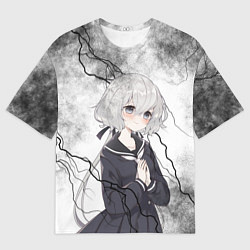 Мужская футболка оверсайз Junko Konno - Зомбилэнд Сага Месть