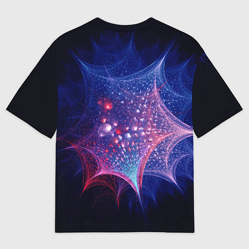 Мужская футболка оверсайз Узоры из линий и кругов / 3D-принт – фото 2