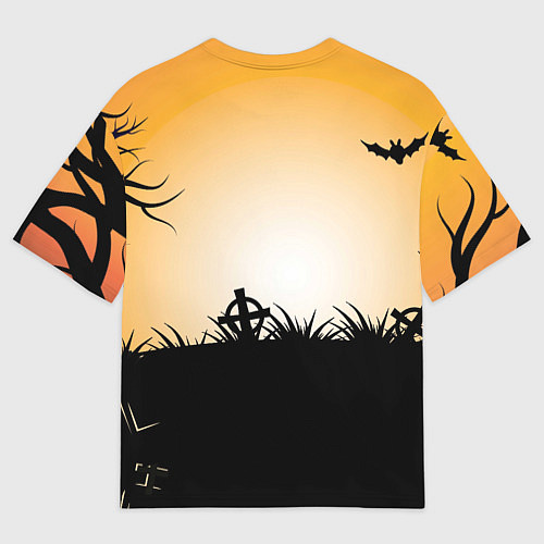 Мужская футболка оверсайз Тыквенное мороженое / 3D-принт – фото 2