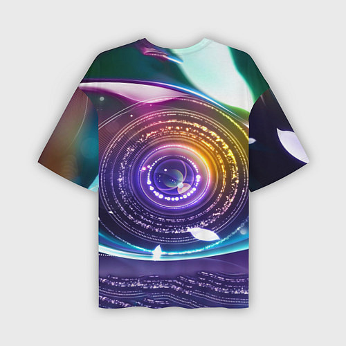 Мужская футболка оверсайз Глаз Вселенной / 3D-принт – фото 2