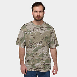 Футболка оверсайз мужская Мультикам камуфляж, цвет: 3D-принт — фото 2