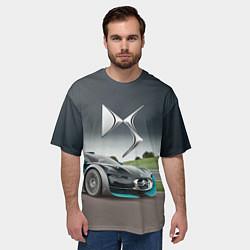Футболка оверсайз мужская Citroen DS Spirit - скоростной режим, цвет: 3D-принт — фото 2