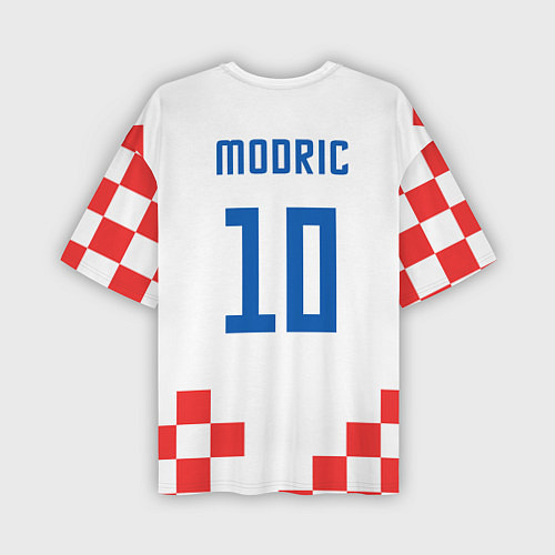 Мужская футболка оверсайз Модрич Сборная Хорватии форма к чемпионату мира 20 / 3D-принт – фото 2