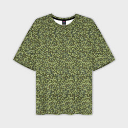 Мужская футболка оверсайз Армейская форма мелкий пиксель