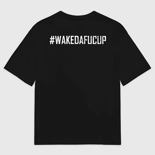 Мужская футболка оверсайз Onyx - wakedafucup / 3D-принт – фото 2
