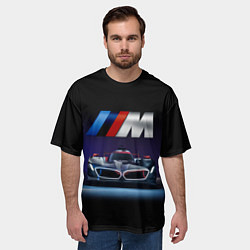 Футболка оверсайз мужская BMW M Performance Motorsport, цвет: 3D-принт — фото 2