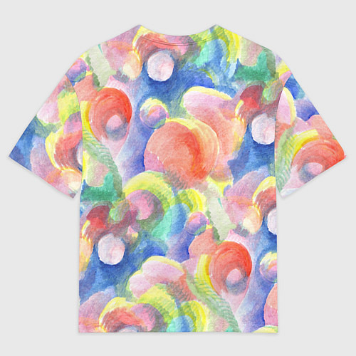 Мужская футболка оверсайз Пузырики / 3D-принт – фото 2