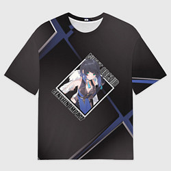 Мужская футболка оверсайз Е Лань в ромбе