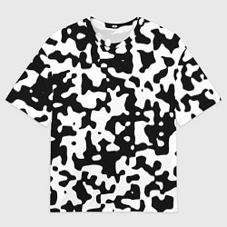 Футболка оверсайз мужская Камуфляж Cowskin средний, цвет: 3D-принт