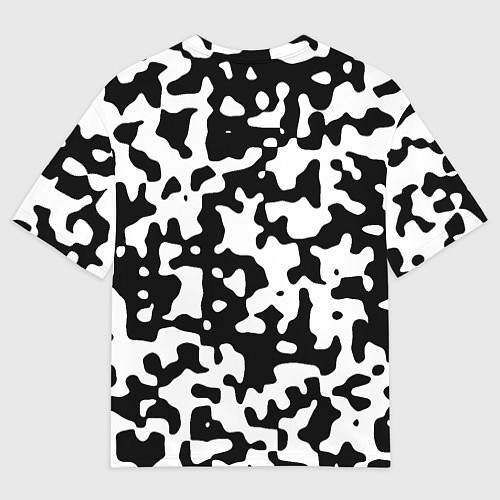 Мужская футболка оверсайз Камуфляж Cowskin средний / 3D-принт – фото 2