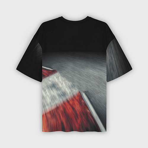 Мужская футболка оверсайз Porsche - racing team - motorsport / 3D-принт – фото 2