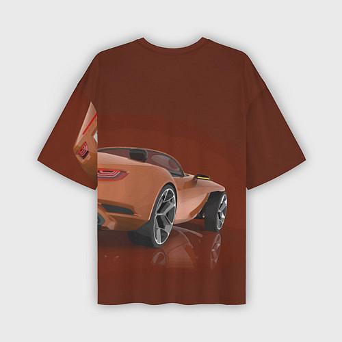 Мужская футболка оверсайз Buick wild cat - concept / 3D-принт – фото 2