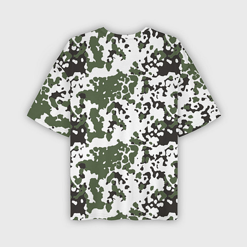 Мужская футболка оверсайз Камуфляж M-84 Snow / 3D-принт – фото 2