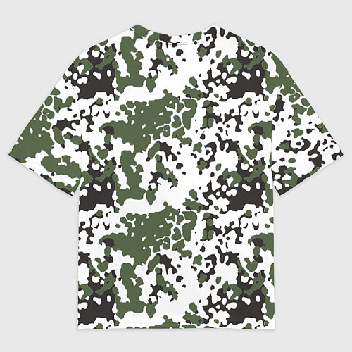 Мужская футболка оверсайз Камуфляж M-84 Snow / 3D-принт – фото 2