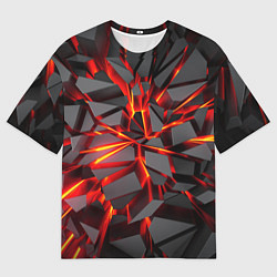 Мужская футболка оверсайз Неоновый блеск