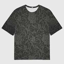 Футболка оверсайз мужская The dark flowers, цвет: 3D-принт