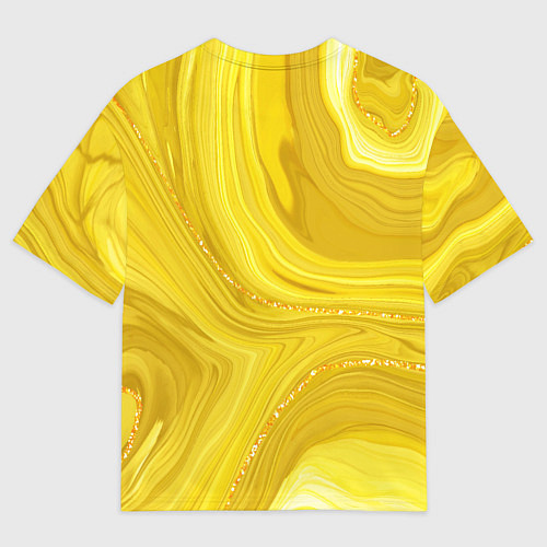 Мужская футболка оверсайз Янтарь / 3D-принт – фото 2