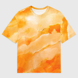 Мужская футболка оверсайз Оранжевое настроение