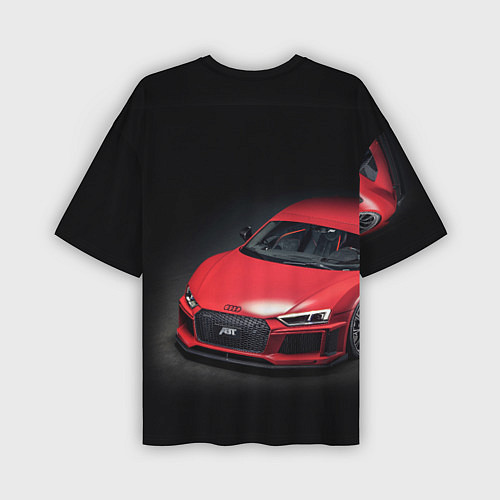 Мужская футболка оверсайз Audi quattro ABT autotuning / 3D-принт – фото 2