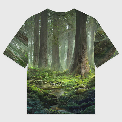 Мужская футболка оверсайз Мудрое Таинственное Дерево / 3D-принт – фото 2